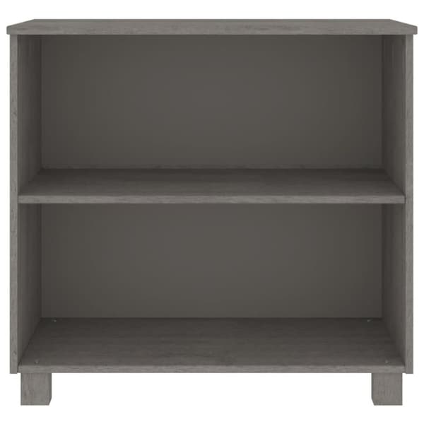 skænk HAMAR 85x35x80 cm massivt fyrretræ lysegrå