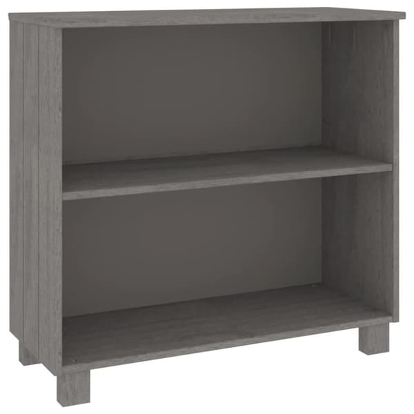 skænk HAMAR 85x35x80 cm massivt fyrretræ lysegrå