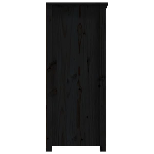 skænk 83x41,5x100 cm massivt fyrretræ sort