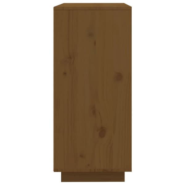 skænk 60x35x80 cm massivt fyrretræ gyldenbrun