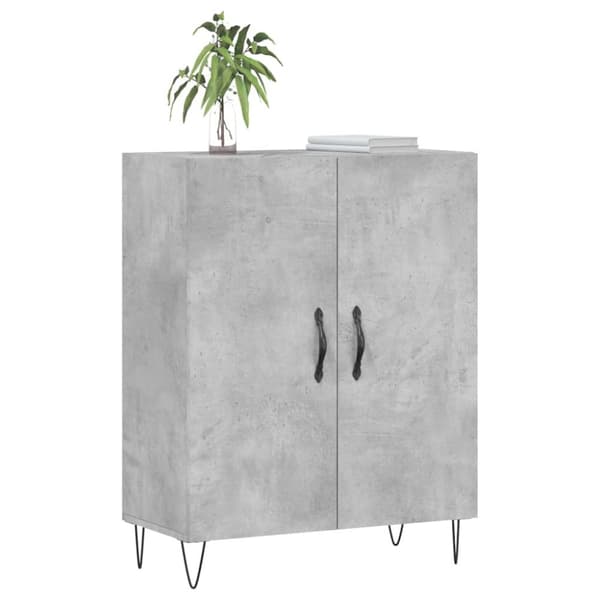 Skänk betonggrå 69,5x34x90 cm konstruerat trä