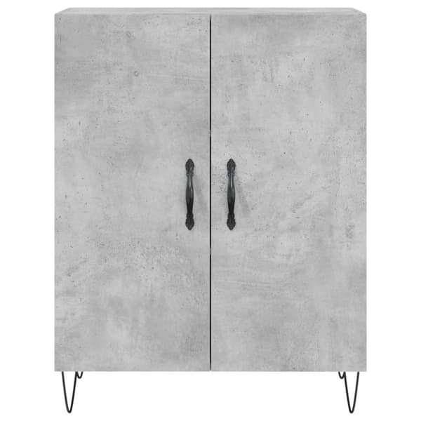 Skänk betonggrå 69,5x34x90 cm konstruerat trä