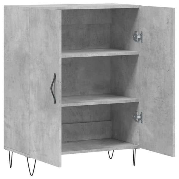 Skänk betonggrå 69,5x34x90 cm konstruerat trä