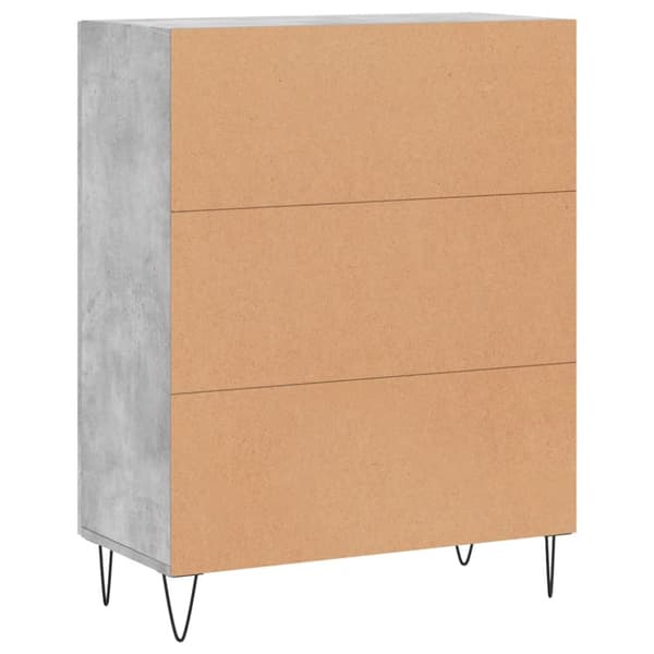 Skänk betonggrå 69,5x34x90 cm konstruerat trä