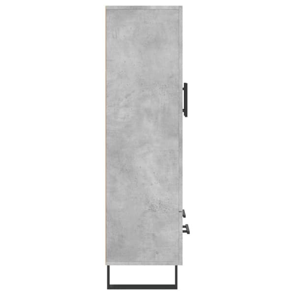 skab 69,5x31x115 cm konstrueret træ betongrå