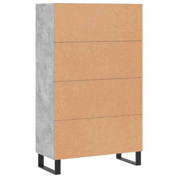 skab 69,5x31x115 cm konstrueret træ betongrå