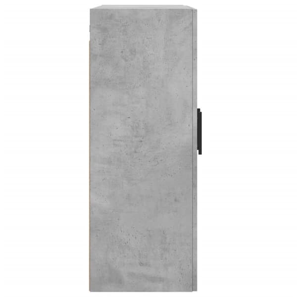 vægskab 69,5x34x90 cm konstrueret træ betongrå