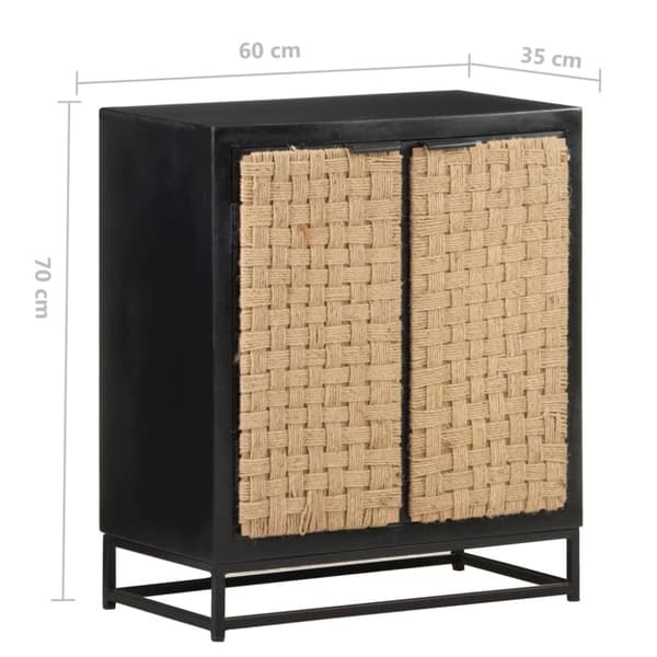 skænk 60x35x70 cm massivt mangotræ
