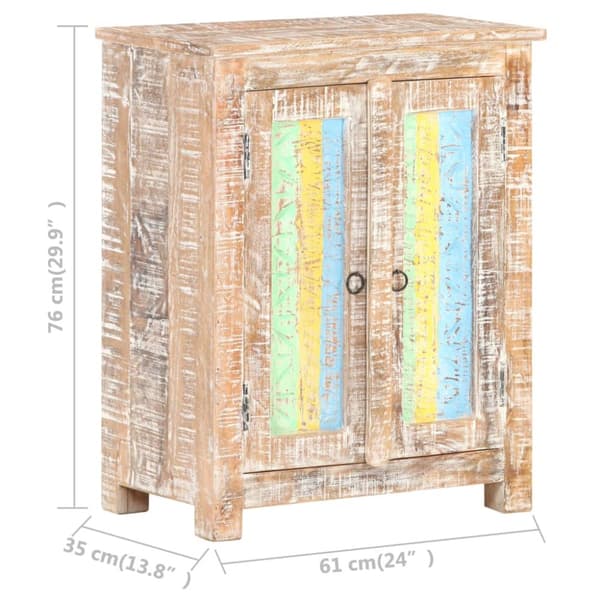 Senkki 61x35x76 cm karkea akaasiapuu