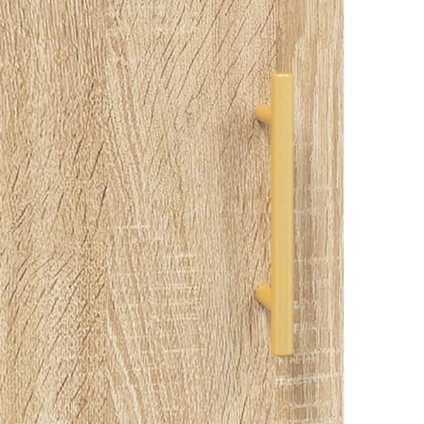 væghængt skab 69,5x34x90 cm konstrueret træ sonoma-eg