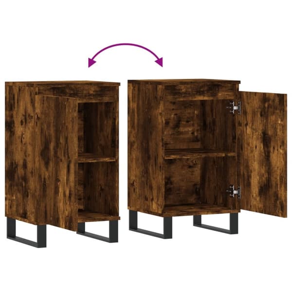 Senkit 2 kpl savutammi 40x35x70 cm tekninen puu