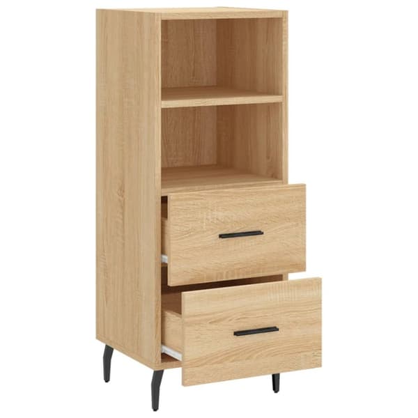 skænk 34,5x34x90 cm konstrueret træ sonoma-eg