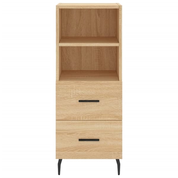skænk 34,5x34x90 cm konstrueret træ sonoma-eg