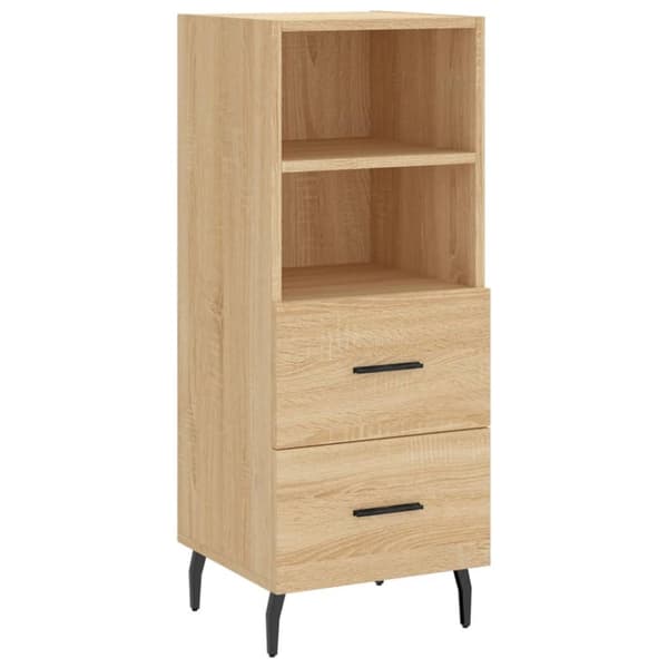 skænk 34,5x34x90 cm konstrueret træ sonoma-eg