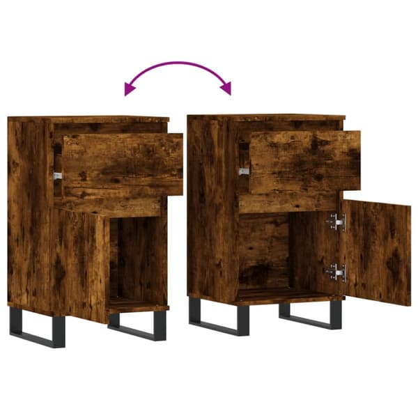 Senkit 2 kpl savutammi 40x35x70 cm tekninen puu