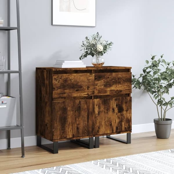 Senkit 2 kpl savutammi 40x35x70 cm tekninen puu