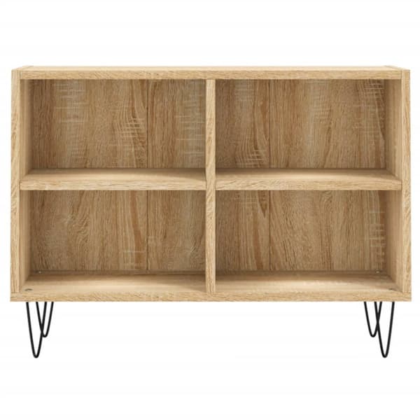tv-bord 69,5x30x50 cm konstrueret træ sonoma-eg