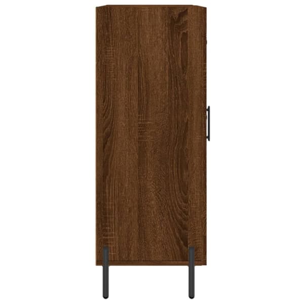 skænk 69,5x34x90 cm konstrueret træ brun egetræsfarve