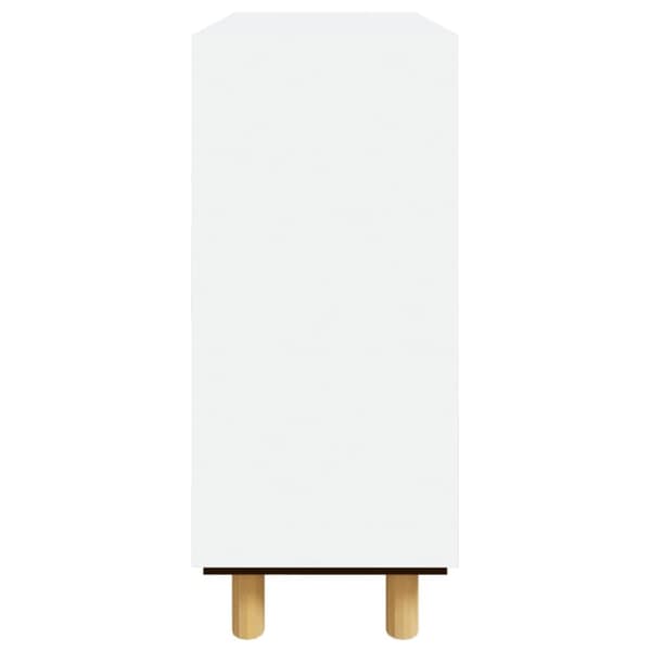 skænk 60x30x70 cm massivt fyrretræ og naturlig rattan hvid