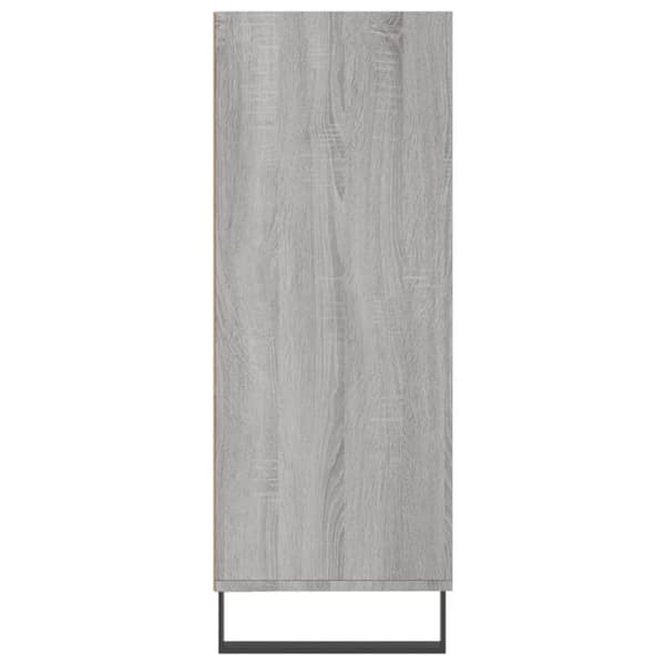 skab 69,5x32,5x90 cm konstrueret træ grå sonoma-eg