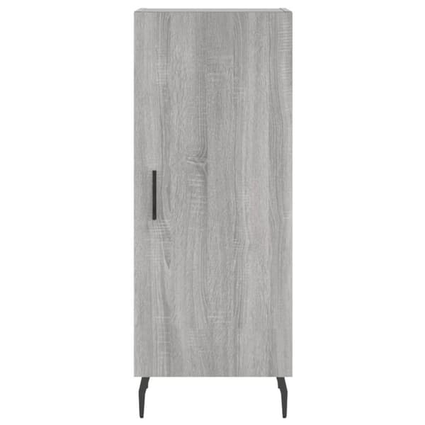 skænk 34,5x34x90 cm konstrueret træ grå sonoma-eg