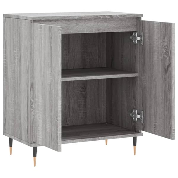 skænk 60x35x70 cm konstrueret træ grå sonoma-eg