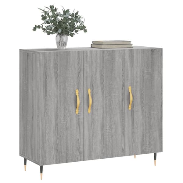 Senkki harmaa Sonoma 90x34x80 cm tekninen puu