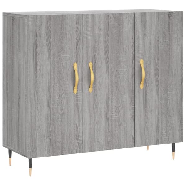 Senkki harmaa Sonoma 90x34x80 cm tekninen puu