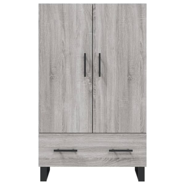 skab 69,5x31x115 cm konstrueret træ grå sonoma-eg