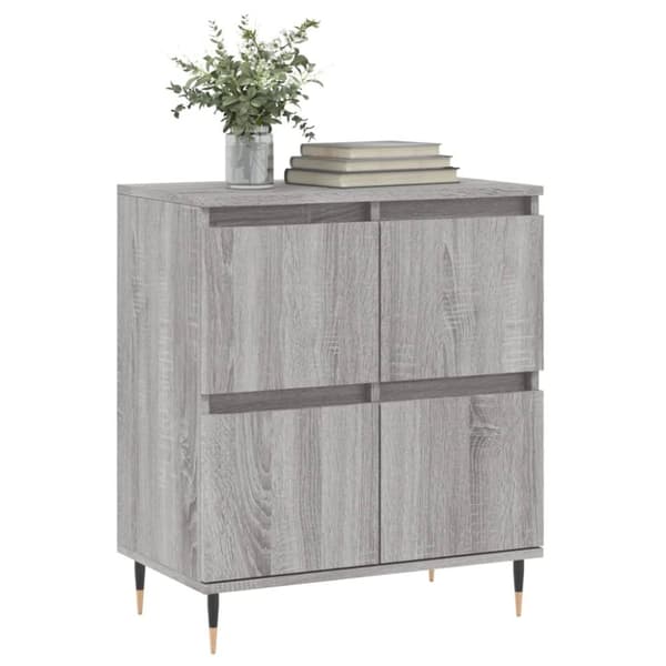 skænk 60x35x70 cm konstrueret træ grå sonoma-eg