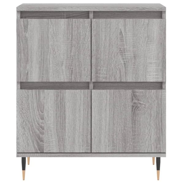 skænk 60x35x70 cm konstrueret træ grå sonoma-eg