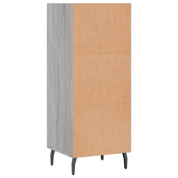 Senkki harmaa Sonoma 34,5x32,5x90 cm tekninen puu