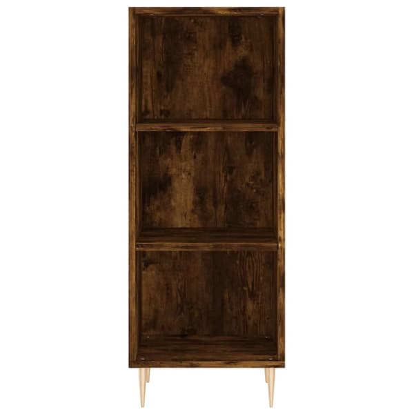 skænk 34,5x32,5x90 cm konstrueret træ røget egetræsfarve
