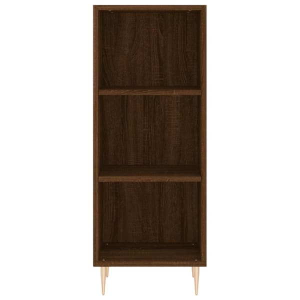 skænk 34,5x32,5x90 cm konstrueret træ brun egetræsfarve