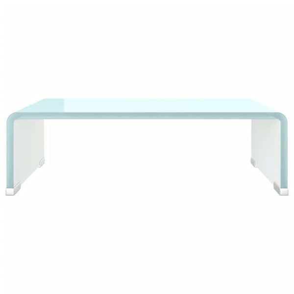tv-stativ/skærmforhøjer 40x25x11 cm glas grøn