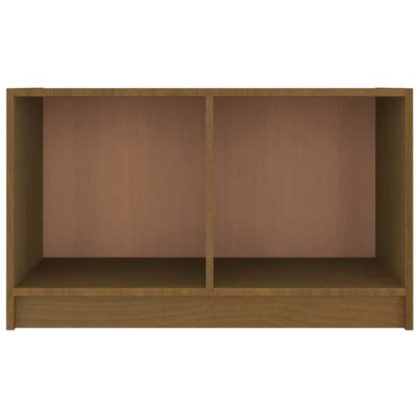 tv-bord 70x33x42 cm massivt fyrretræ gyldenbrun