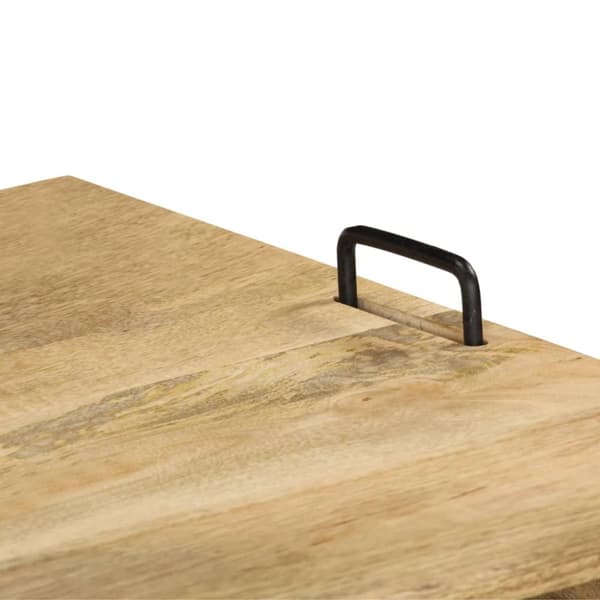 TV-bänk massivt mangoträ 110x35x45 cm