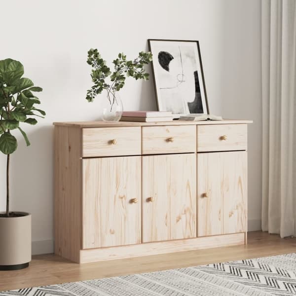skænk ALTA 112x35x73 cm massivt fyrretræ