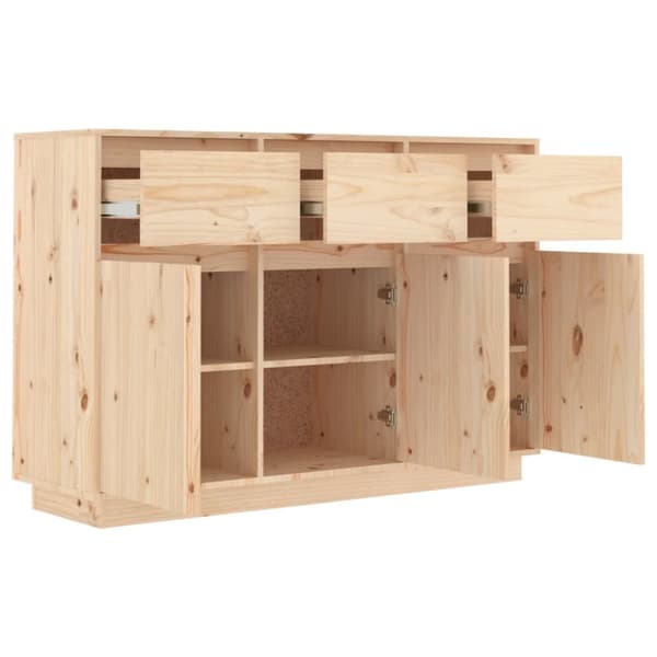 skænk 110x34x75 cm massivt fyrretræ