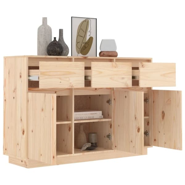 skænk 110x34x75 cm massivt fyrretræ
