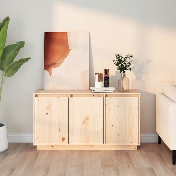 skænk 111x34x60 cm massivt fyrretræ