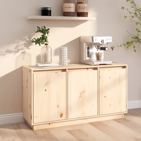 skænk 111x34x60 cm massivt fyrretræ