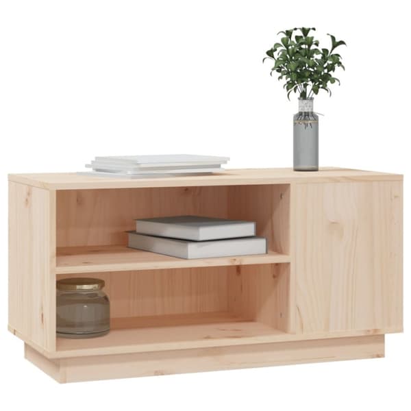 Tv-bänk 80x35x40,5 cm massiv furu