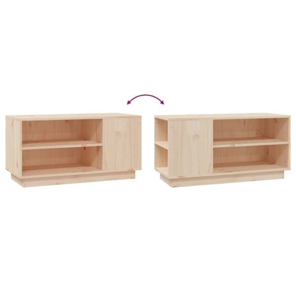Tv-bänk 80x35x40,5 cm massiv furu