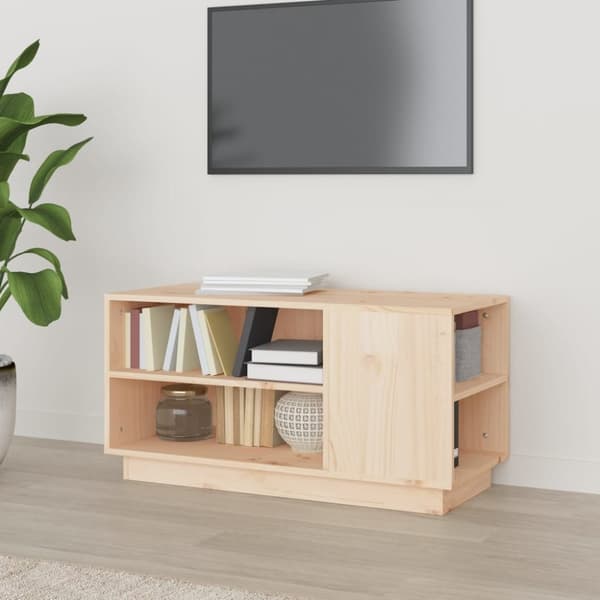 Tv-bänk 80x35x40,5 cm massiv furu