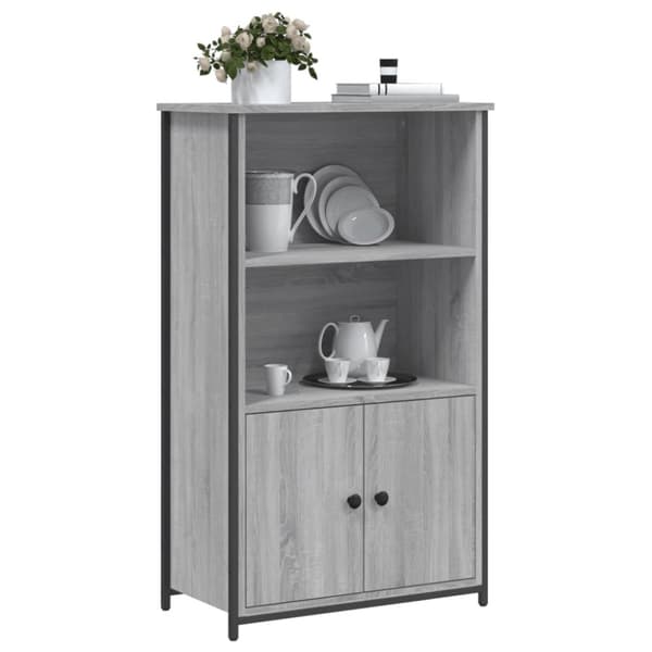 skab 62x32x103,5 cm konstrueret træ grå sonoma-eg