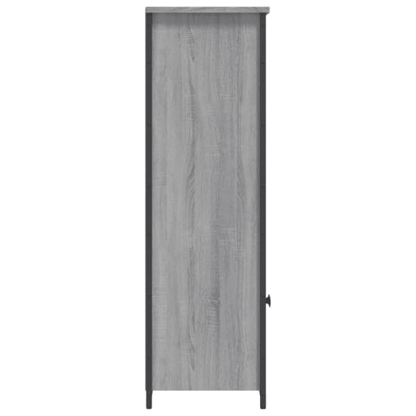 skab 62x32x103,5 cm konstrueret træ grå sonoma-eg