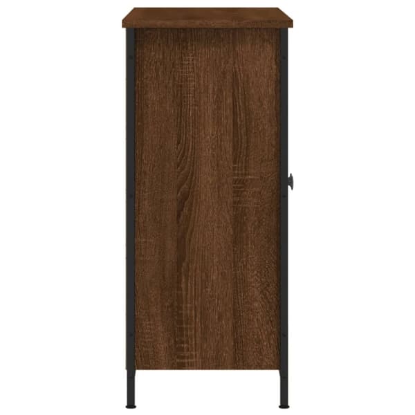 skænk 100x33x75 cm konstrueret træ brun egetræsfarve