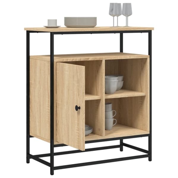 skænk 69x35x80 cm konstrueret træ sonoma-eg