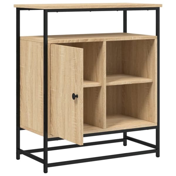skænk 69x35x80 cm konstrueret træ sonoma-eg